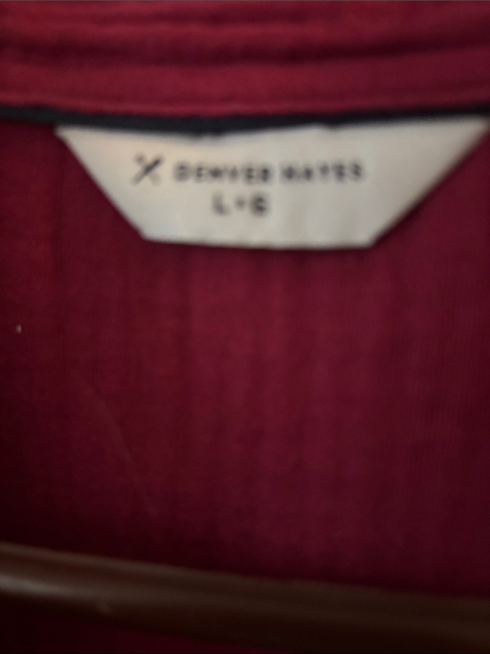 Denver Hayes Raspberry Button-Front cotton Shirt - Picture 2 of 3